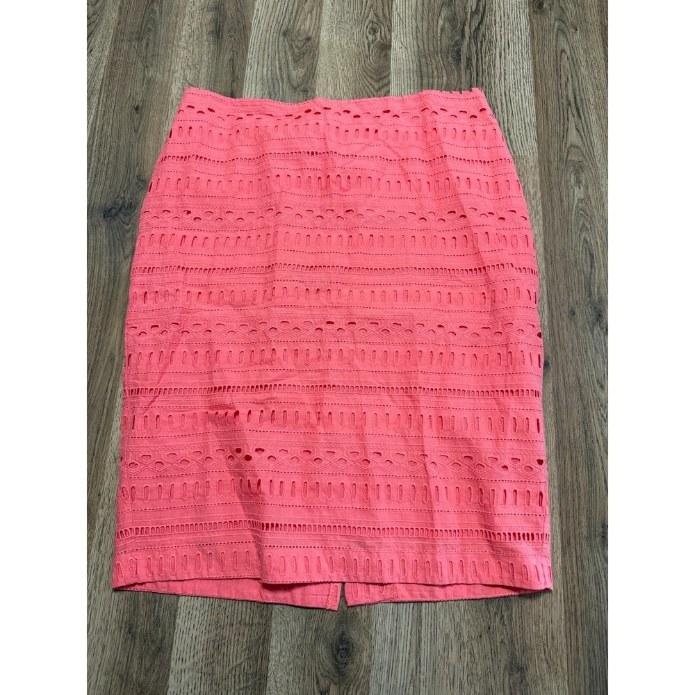 De Collection Skirt, Women's Size Large, Pink, Back Zip, Straight Pencil